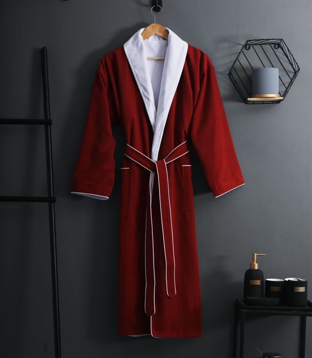 Hotel bathrobe
