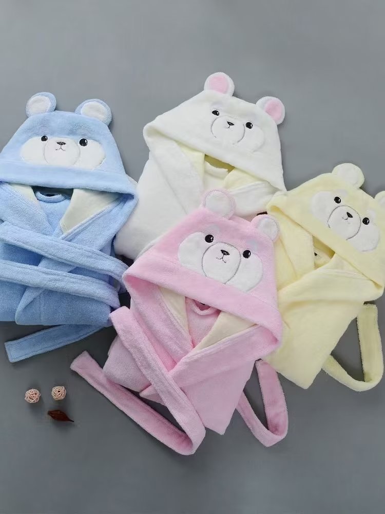 Children's cartoon bathrobe