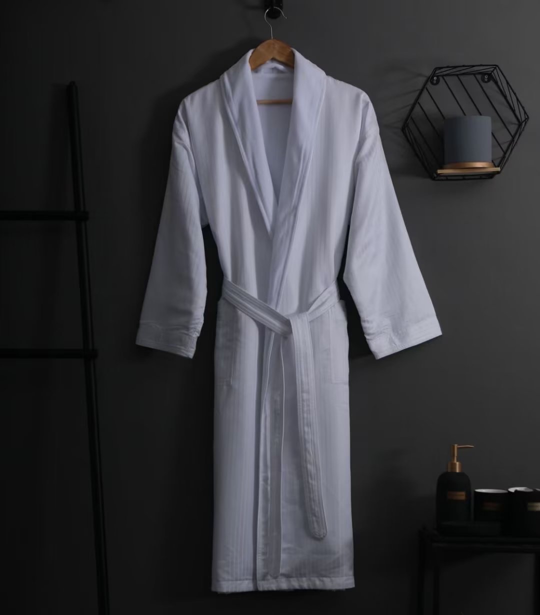 Hotel bathrobe