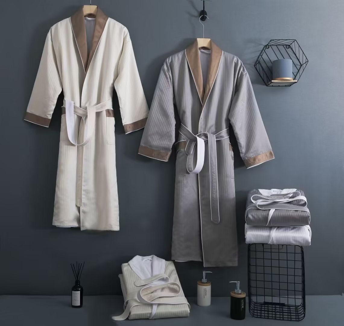Hotel bathrobe