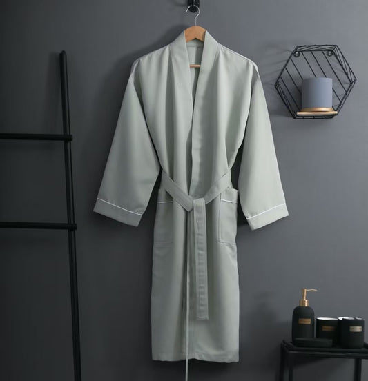 Hotel bathrobe