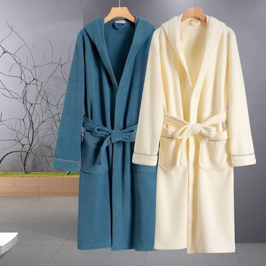 Hotel bathrobe